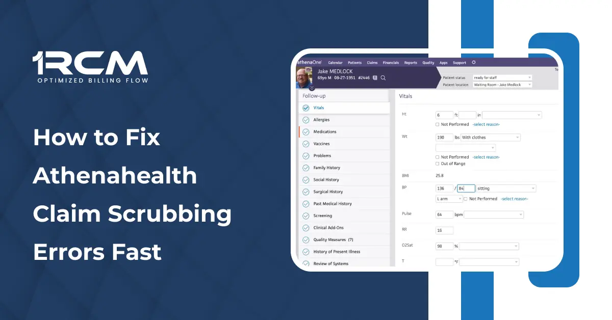 How to Fix Athenahealth Claim Scrubbing Errors Fast