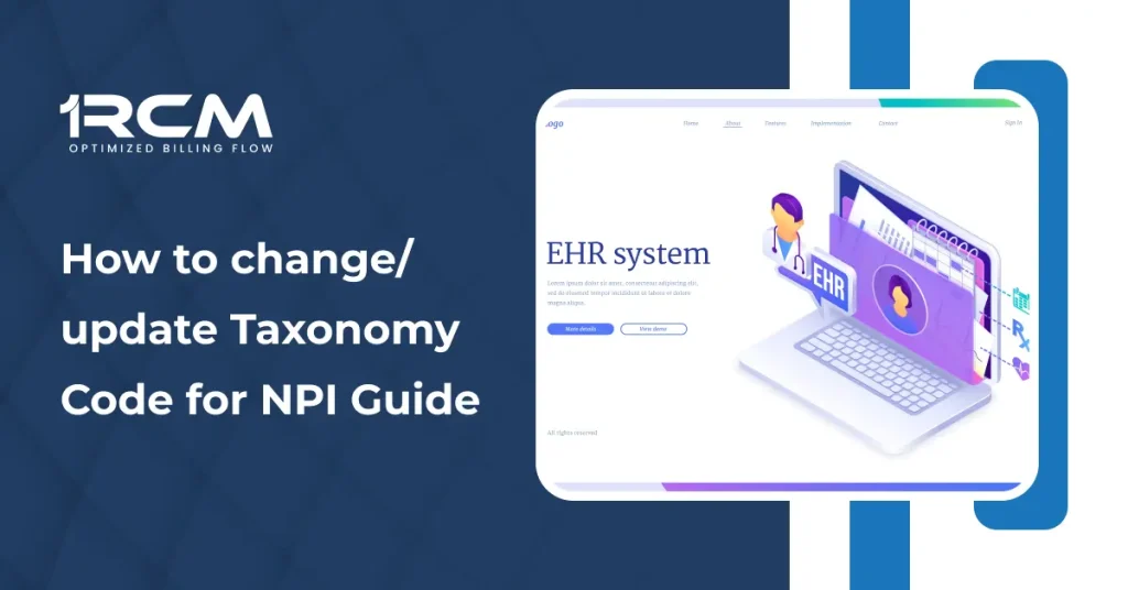 update Taxonomy Code for NPI Guide 2026