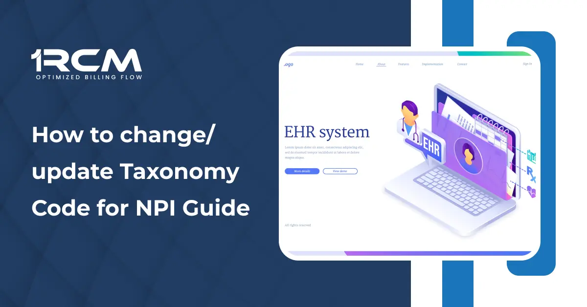 update Taxonomy Code for NPI Guide 2026