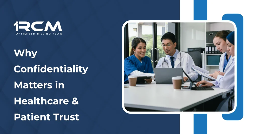 The image portrays the concept of why confidentiality matters in healthcare.